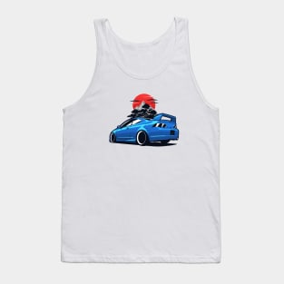 Blue Acura RSX nature background Tank Top